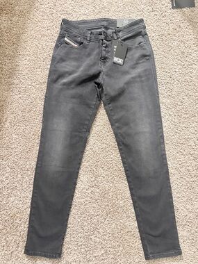 Diesel Black Skinny Jeans SLANDY